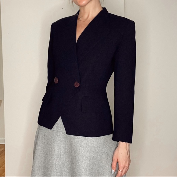 Dior Jackets & Blazers - *VINTAGE* DIOR 80’s/90’s Navy Blazer - 4P US